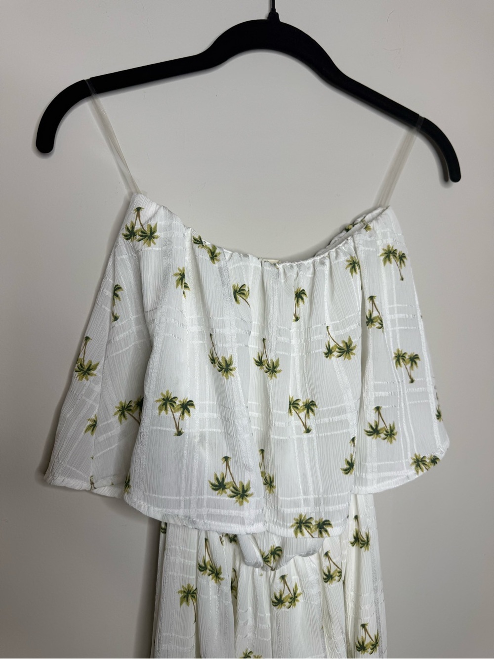 BiBi White Palm-Print Off-Shoulder Top - Picture 2 of 7
